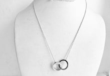 Load image into Gallery viewer, Authentic Tiffany and Co. 1837 Interlocking Circles Pendant Sterling Silver Necklace Small