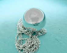 Carica l'immagine nel visualizzatore di Gallery, Authentic Tiffany Co. HardWear Ball Pendant Necklace Sterling Silver Bead Ball Necklace 19mm