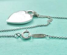Carica l'immagine nel visualizzatore di Gallery, Authentic Tiffany & Co. Return to Tiffany Heart Charm Red Enamel Sterling Silver Size Medium Pendant Necklace