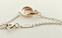 Load image into Gallery viewer, Authentic Tiffany Co. 1837 Interlocking Circles Bracelet Sterling Silver Rubedo Metal 925 T CO 1837