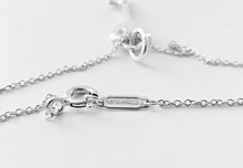 Cargar imagen en el visor de la galería, Authentic Tiffany & Co. Heart Key Diamond Sterling Silver Key Pendant Charm Necklace