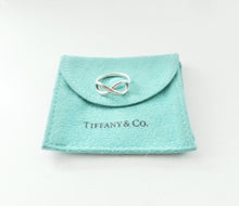 Load image into Gallery viewer, Authentic Tiffany & Co. Infinity Ring Sterling Silver Infinity Figure 8 Band Ring Size 5