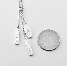 Laden Sie das Bild in den Galerie-Viewer, Authentic Tiffany & Co. 1837 Necklace Sterling Silver T Co. 1837 Elements Dangle Dangling Pendant Necklace