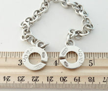 Load image into Gallery viewer, Authentic Tiffany & Co. 1837 Bracelet Toggle Clasp Round Double Toggle Clasps Sterling Silver Link Bracelet