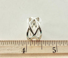 Load image into Gallery viewer, Authentic Tiffany & Co. Weave Ring Sterling Silver Braid Woven Celtic Knot Ring Size 6.25