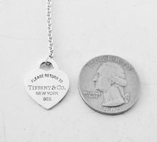 Load image into Gallery viewer, Authentic Return to Tiffany Lovestruck Heart Tag Bracelet Sterling Silver Rose Gold Arrow Small Heart Size Large
