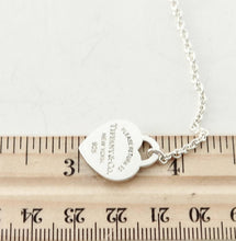 Load image into Gallery viewer, Authentic Return to Tiffany Lovestruck Heart Tag Bracelet Sterling Silver Rose Gold Arrow Small Heart Size Large