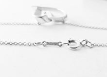 Carregar imagem no visualizador da galeria, Authentic Tiffany & Co. Paloma Picasso Loving Heart Love Necklace Sterling Silver Red Enamel Graffiti Large Pendant Necklace