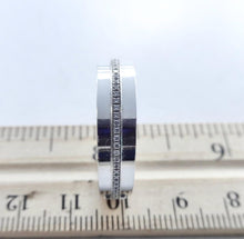 Load image into Gallery viewer, Authentic Tiffany T Wide Diamond Ring White Gold Round Diamonds Tiffany & Co. 18K Ring Size 9