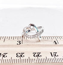 Load image into Gallery viewer, Authentic Tiffany & Co. Paloma Picasso Gold Diamond Heart Ring 18K White Gold Loving Heart Diamond Ring Size 5.5