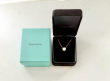 Carica l'immagine nel visualizzatore di Gallery, Authentic Tiffany & Co. Soleste Diamond Pendant Necklace Double Halo Round Cut Solitaire Diamonds Rose Gold Necklace