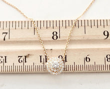 Carica l'immagine nel visualizzatore di Gallery, Authentic Tiffany & Co. Soleste Diamond Pendant Necklace Double Halo Round Cut Solitaire Diamonds Rose Gold Necklace