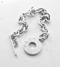 Laden Sie das Bild in den Galerie-Viewer, Authentic Tiffany & Co. 1837 Bracelet Toggle Clasp Bracelet Link Sterling Silver 925 T Co Bracelet