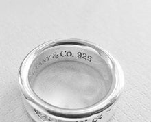 Load image into Gallery viewer, Authentic Tiffany & Co. 1837 Ring T Co 925 Concave Sterling Silver Medium Concave Band Ring Size 5.5