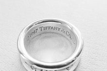 Load image into Gallery viewer, Authentic Tiffany & Co. 1837 Ring T Co 925 Concave Sterling Silver Medium Concave Band Ring Size 5.5