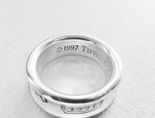 Load image into Gallery viewer, Authentic Tiffany & Co. 1837 Ring T Co 925 Concave Sterling Silver Medium Concave Band Ring Size 5.5