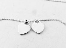 Carica l'immagine nel visualizzatore di Gallery, Authentic Tiffany & Co. Return to Tiffany Heart Necklace Sterling Silver Double Mini Hearts Pendant Necklace 16 Inches