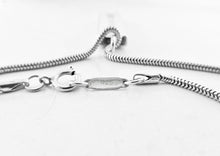 Load image into Gallery viewer, Authentic Tiffany & Co. 1837 Necklace Sterling Silver Bar Pendant Snake Chain Necklace
