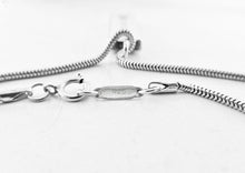 Laden Sie das Bild in den Galerie-Viewer, Authentic Tiffany & Co. 1837 Necklace Sterling Silver Bar Pendant Snake Chain Necklace