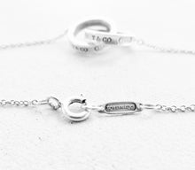 Load image into Gallery viewer, Authentic Tiffany and Co. 1837 Interlocking Circles Pendant Sterling Silver Necklace Small