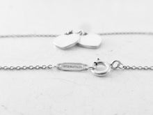 Carica l'immagine nel visualizzatore di Gallery, Authentic Tiffany & Co. Return to Tiffany Heart Necklace Sterling Silver Double Mini Hearts Pendant Necklace 16 Inches