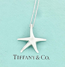 Carica l'immagine nel visualizzatore di Gallery, Authentic Tiffany & Co. Elsa Peretti Starfish Necklace Sterling Silver 28mm Large Starfish Necklace