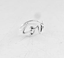 Load image into Gallery viewer, Authentic Tiffany & Co. Paloma Picasso Graffiti Love Ring Sterling Silver Band Ring Size 7.5