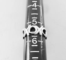 Load image into Gallery viewer, Authentic Tiffany & Co. Paloma Picasso Graffiti Ring Sterling Silver XO Love Kisses Band Ring Size 5.5