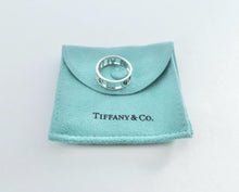 Load image into Gallery viewer, Authentic Tiffany & Co. Atlas Pierced Ring, Roman Numerals Sterling Silver Ring Size 6