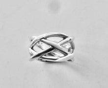 Load image into Gallery viewer, Authentic Tiffany & Co. Weave Ring Sterling Silver Braid Woven Celtic Knot Ring Size 6.25