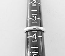 Load image into Gallery viewer, Authentic Tiffany & Co. Elsa Peretti Diamond Ring Sterling Silver Solitaire Round-Cut Diamond Stackable Band Ring Size 3.5