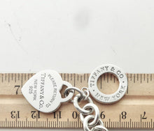 Carregar imagem no visualizador da galeria, Authentic Return to Tiffany Heart Toggle Bracelet Tiffany & Co. Heart Tag Sterling Silver Clasp Link Bracelet Size Extra Small