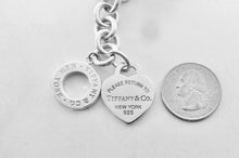 Carregar imagem no visualizador da galeria, Authentic Return to Tiffany Heart Toggle Bracelet Tiffany & Co. Heart Tag Sterling Silver Clasp Link Bracelet Size Medium