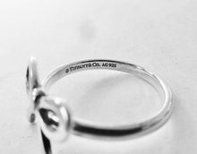Load image into Gallery viewer, Authentic Tiffany & Co. Bow Ring Sterling Silver Bows Bowtie Ring Size 5.5