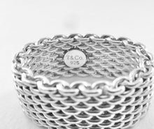 Load image into Gallery viewer, Authentic Tiffany & Co. Somerset Mesh Ring Sterling Silver Band Ring Size 6