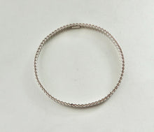 Load image into Gallery viewer, Authentic Tiffany & Co. Somerset Mesh Bangle Bracelet Sterling Silver Rigid Narrow Size Medium