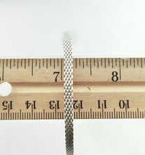 Load image into Gallery viewer, Authentic Tiffany & Co. Somerset Mesh Bangle Bracelet Sterling Silver Rigid Narrow Size Medium