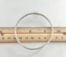 Load image into Gallery viewer, Authentic Tiffany & Co. Somerset Mesh Bangle Bracelet Sterling Silver Rigid Narrow Size Medium