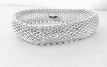 Load image into Gallery viewer, Authentic Tiffany & Co. Somerset Mesh Bracelet Sterling Silver Bangle Bracelet
