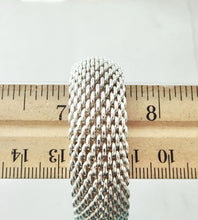 Load image into Gallery viewer, Authentic Tiffany & Co. Somerset Mesh Bracelet Sterling Silver Bangle Bracelet