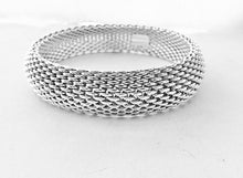 Load image into Gallery viewer, Authentic Tiffany & Co. Somerset Mesh Bracelet Sterling Silver Bangle Bracelet