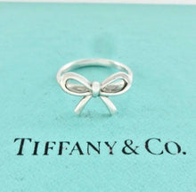 Load image into Gallery viewer, Authentic Tiffany & Co. Bow Ring Sterling Silver Bows Bowtie Ring Size 5.5