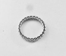 Load image into Gallery viewer, Authentic Tiffany & Co. Somerset Mesh Ring Sterling Silver Thin Narrow Band Ring Size 7