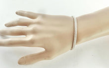 Load image into Gallery viewer, Authentic Tiffany & Co. Somerset Mesh Bangle Bracelet Sterling Silver Rigid Narrow Size Medium