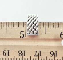 Load image into Gallery viewer, Authentic Tiffany & Co. Somerset Mesh Earrings Sterling Silver Wide Hoop Size Medium Pierced Earrings