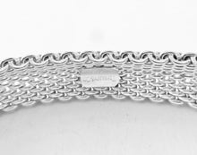 Load image into Gallery viewer, Authentic Tiffany & Co. Somerset Mesh Bracelet Sterling Silver Domed Bangle Bracelet
