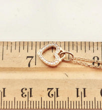 Carica l'immagine nel visualizzatore di Gallery, Authentic Tiffany & Co. Metro Diamond Heart Necklace 18K Rose Gold Heart Pendant Necklace