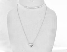 Carica l'immagine nel visualizzatore di Gallery, Authentic Tiffany & Co. Diamond Heart Necklace Platinum Heart Pendant Diamonds Necklace