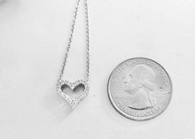 Carica l'immagine nel visualizzatore di Gallery, Authentic Tiffany & Co. Diamond Heart Necklace Platinum Heart Pendant Diamonds Necklace