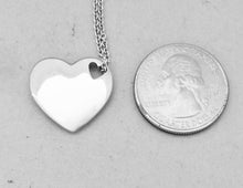 Carica l'immagine nel visualizzatore di Gallery, Authentic Tiffany & Co. Puffy Heart Necklace Puff Stencil Double Pendant Sterling Silver Necklace
